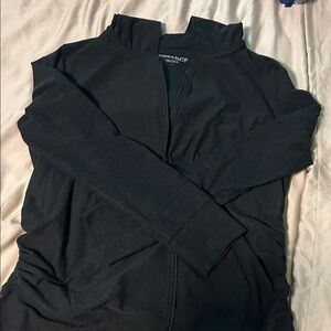 Beyond the Bump Black Maternity Zip Jacket